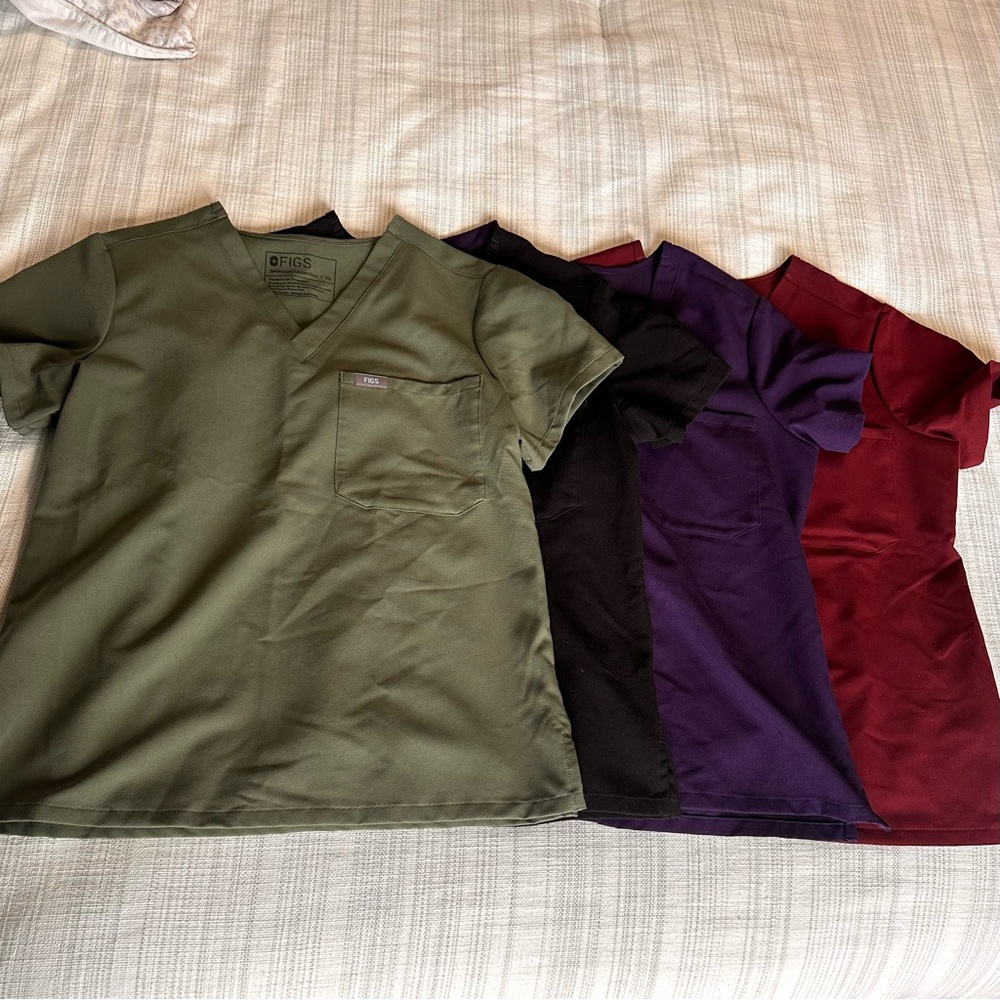 Figs Scrubs Top Bundle